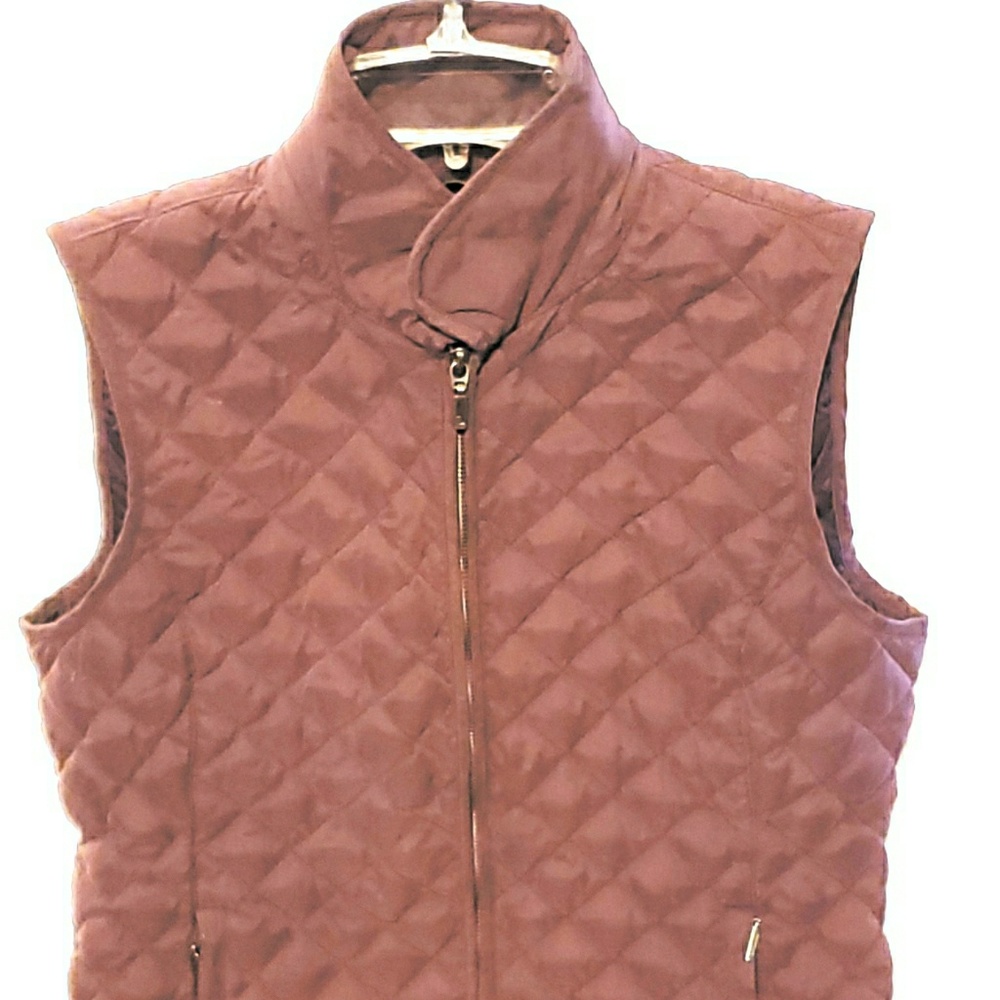 Eddie Bauer Goose Down Maroon Vest